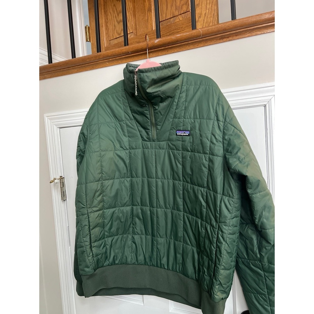 Patagonia Men's Box Quilted Pullover in Pinyon Green mens large - Picture 2 of 4